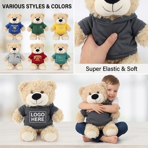 Wholesale Custom Logo Hoodie Teddy Bear Soft Plush