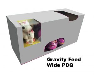 Wide Gravity Feed Display Box