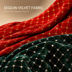 Wholesale Luxury Glitter Sequin Velvet Fabric