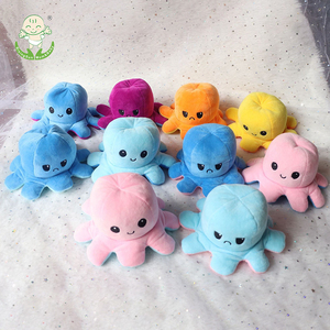 Cute Reversible Plush Octopus Doll Flip To Show Moods