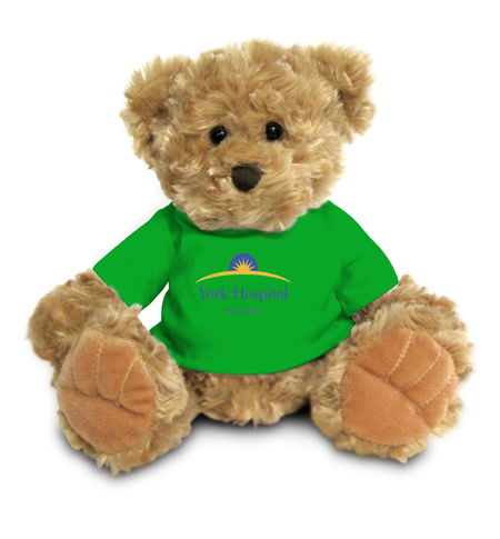 Corporate Green Shirt Custom Printed Plush Bear