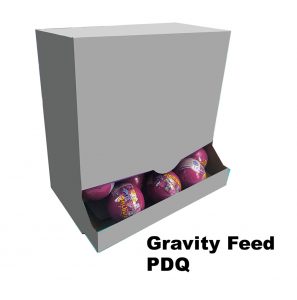 Gravity Feed PDQ Toy Packaging