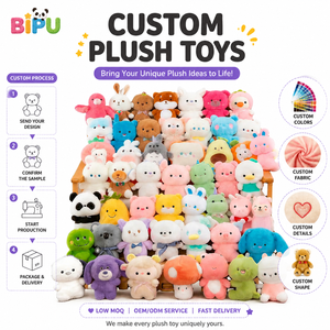 Custom Stuffed Animal Toys With PP Cotton Filling 20cm Claw Machine Plush