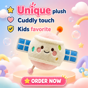 Custom 10 Cm Satellite Plush Toy