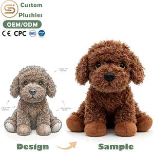 Wholesale Puppy Plush Figure Toys Custom Labradoodle Stuffed Plushies