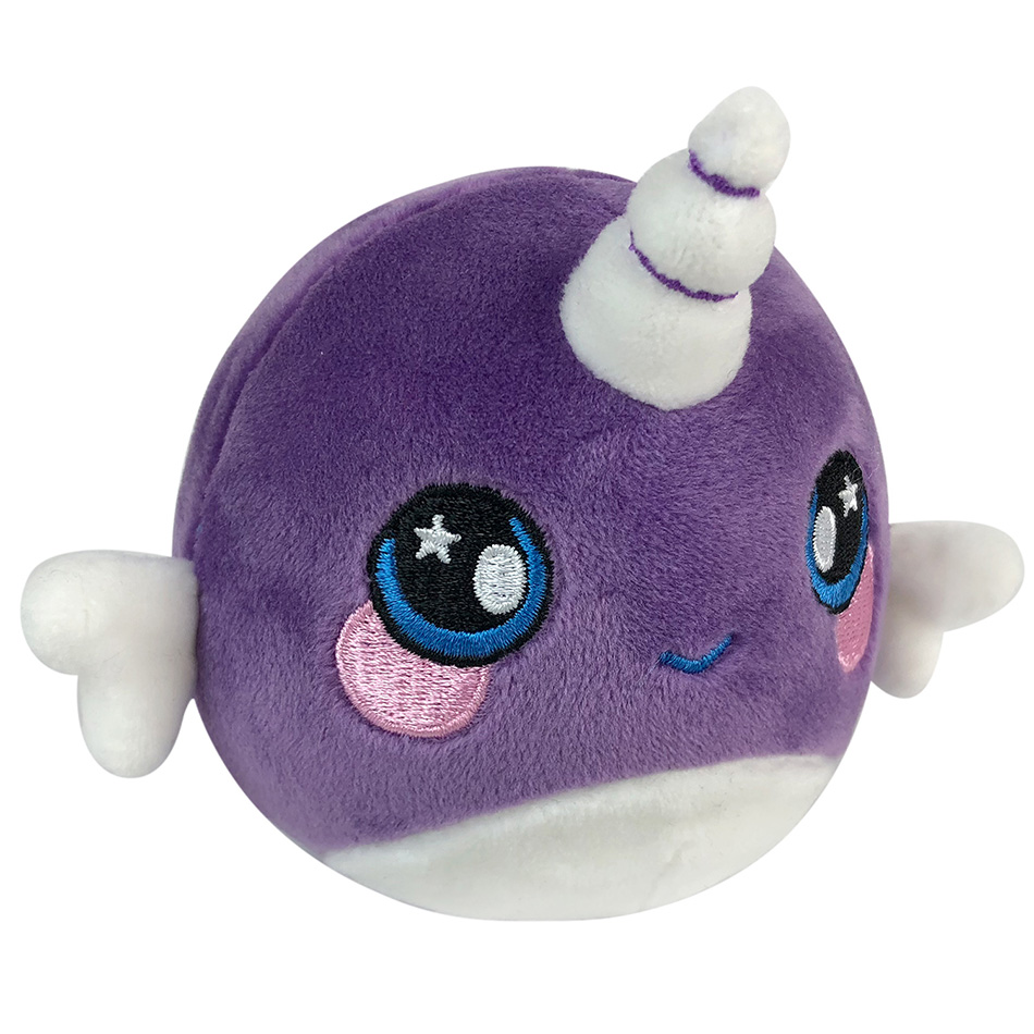 Custom Squeezamals Narwhal Plush Toy