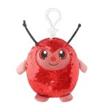 Clip-On Shimmeez Sequin Ladybug Keychain